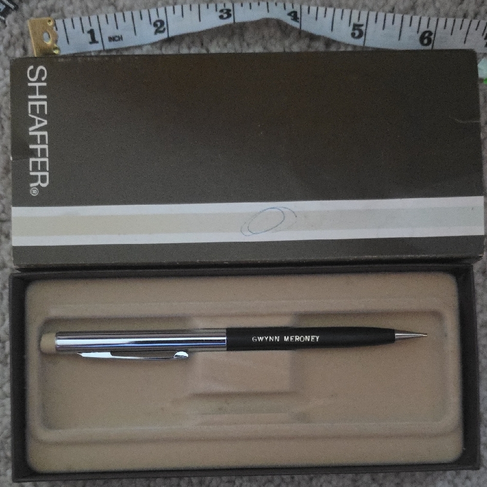 Sheaffer Black and Silver Ballpoint Pen